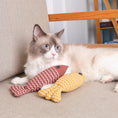 Load image into Gallery viewer, Cat Toy Funny Cat Linen Fish Pillow Self-hey Cat
