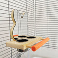 Load image into Gallery viewer, Parrot Puzzle Bird Toy Grinding Claw Stand Stainless Steel Food Cup Mirror
