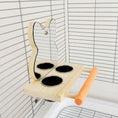 Load image into Gallery viewer, Parrot Puzzle Bird Toy Grinding Claw Stand Stainless Steel Food Cup Mirror

