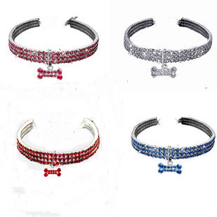 New Pet Collar Diamond Mixed Color Dogs And Cats Necklace Ornament