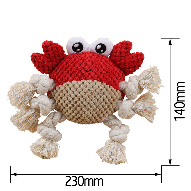 Dog Chewing Rope Tug Of War Pet Plush Toy
