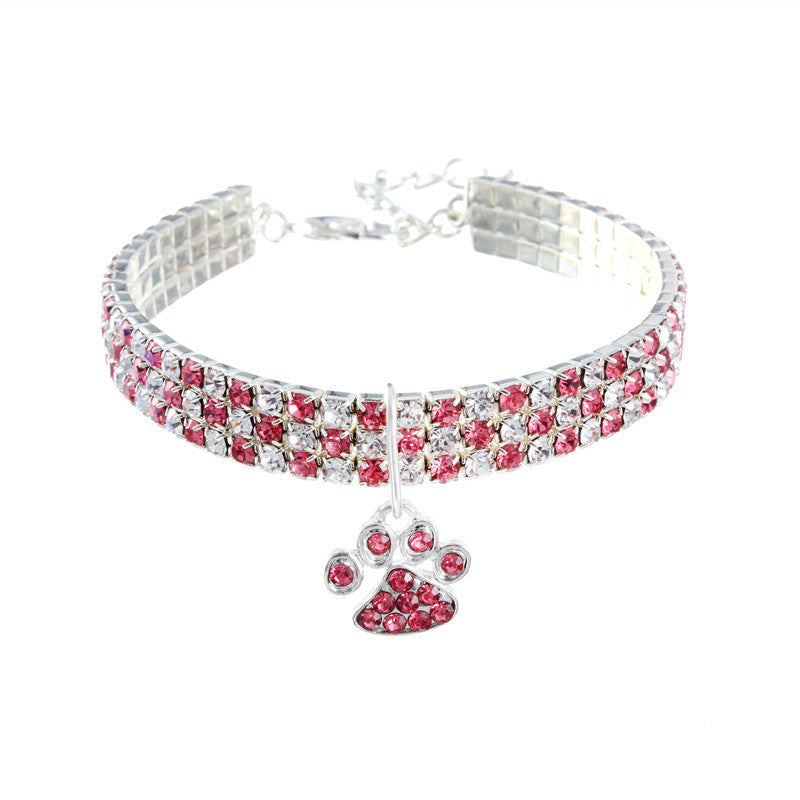New Pet Collar Diamond Mixed Color Dogs And Cats Necklace Ornament