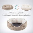 Load image into Gallery viewer, Soft Round Bed Sofa Blankets Kennel Nest Cats and Puppies
