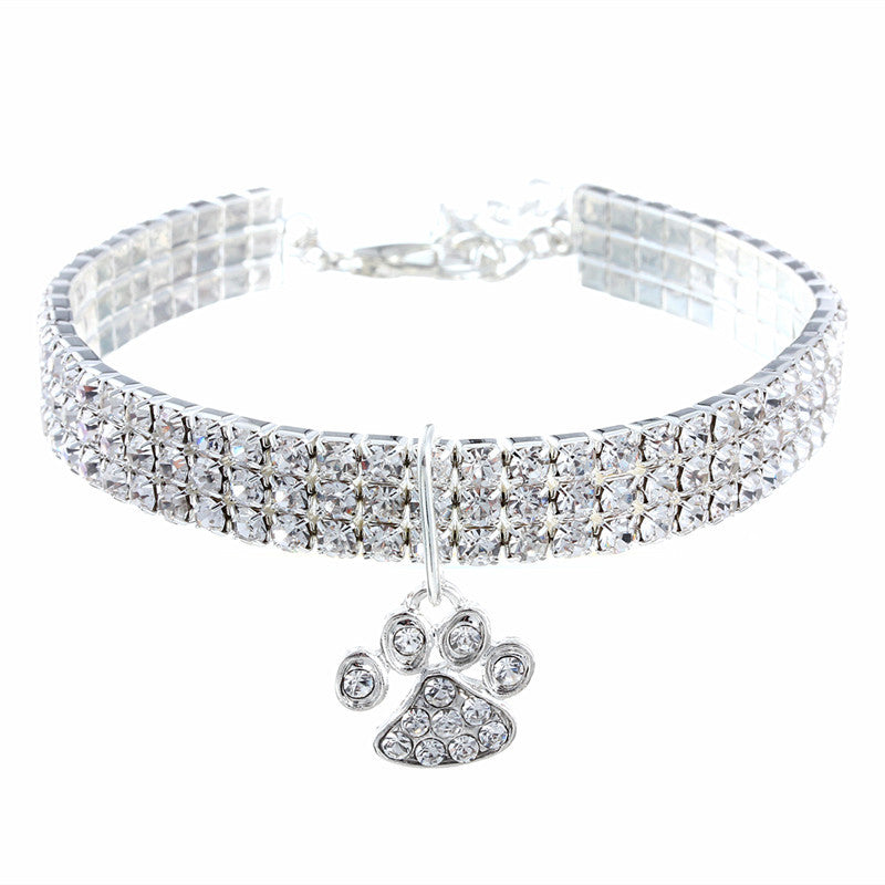 New Pet Collar Diamond Mixed Color Dogs And Cats Necklace Ornament