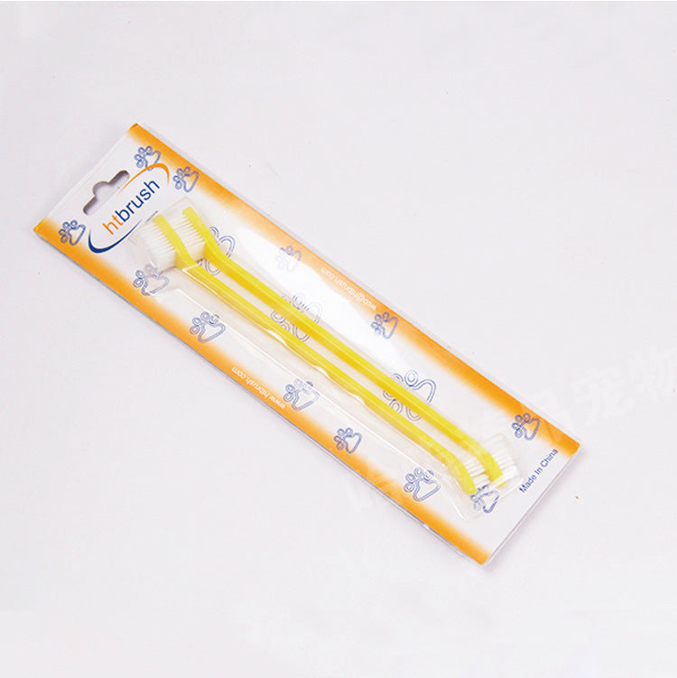 Pet Supplies Toothbrush Nylon Silk Dog Paw Print Oral Cleaning